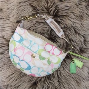 VINTAGE Colorful Coach hobo bag